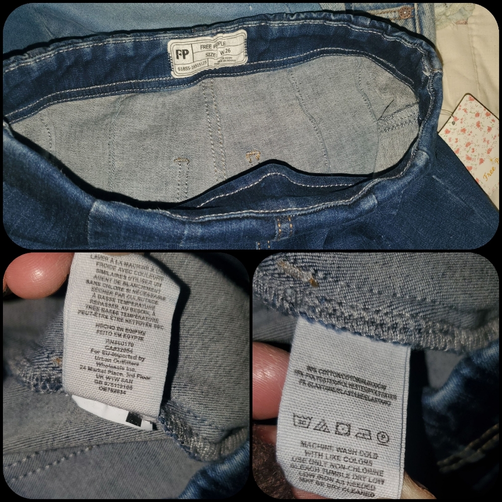Free People Ultra High Pull On Jegging Legging Skinny Stretch denim jeans NWT - Picture 8 of 8